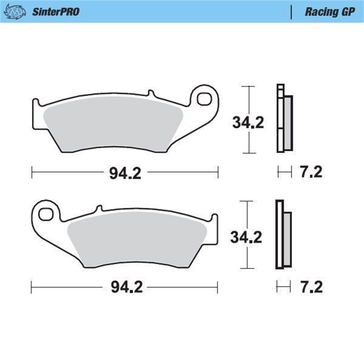 Moto Master — SinterPRO Bremsbelag Racing GP — Beta, Honda, Kawasaki, Suzuki, Yamaha 1994-2026 (32 Modelle)