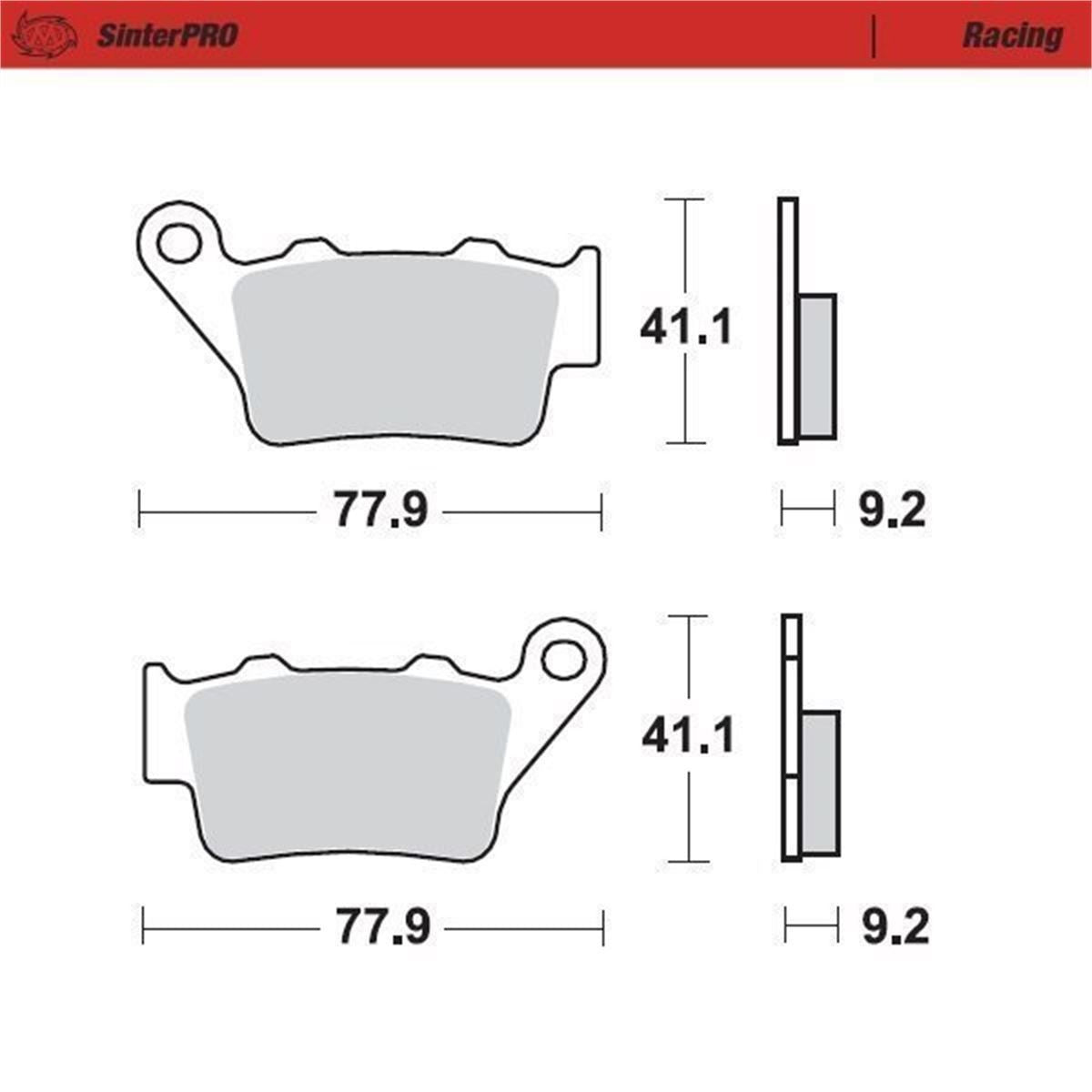 Moto Master — SinterPRO Bremsbelag Racing — Husqvarna, KTM 1994-2013 (9 Modelle)