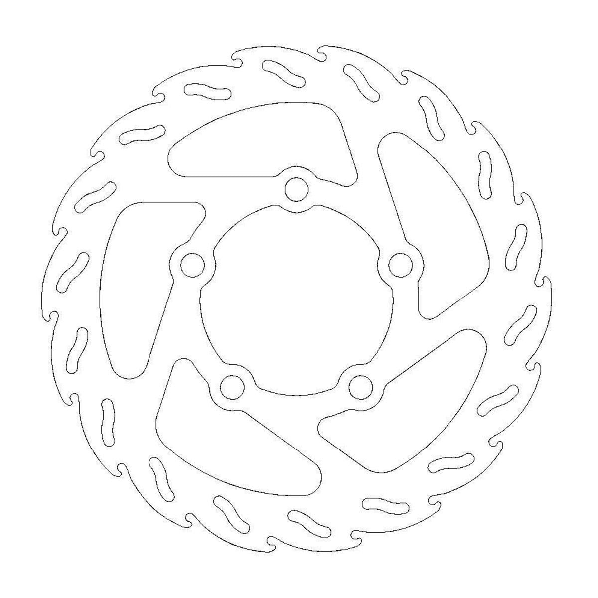 Moto Master — Flame Bremsscheibe — KTM 50 SX 2002-2013