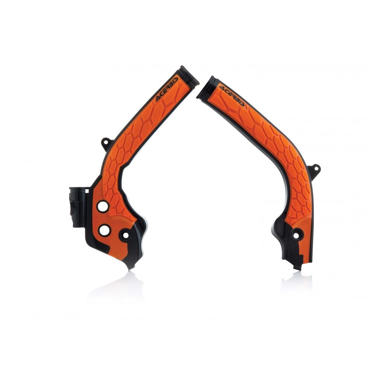 Acerbis — Rahmenschutz X-GRIP — Husqvarna, KTM 2016-2019 (23 Modelle) – Schwarz/Orange