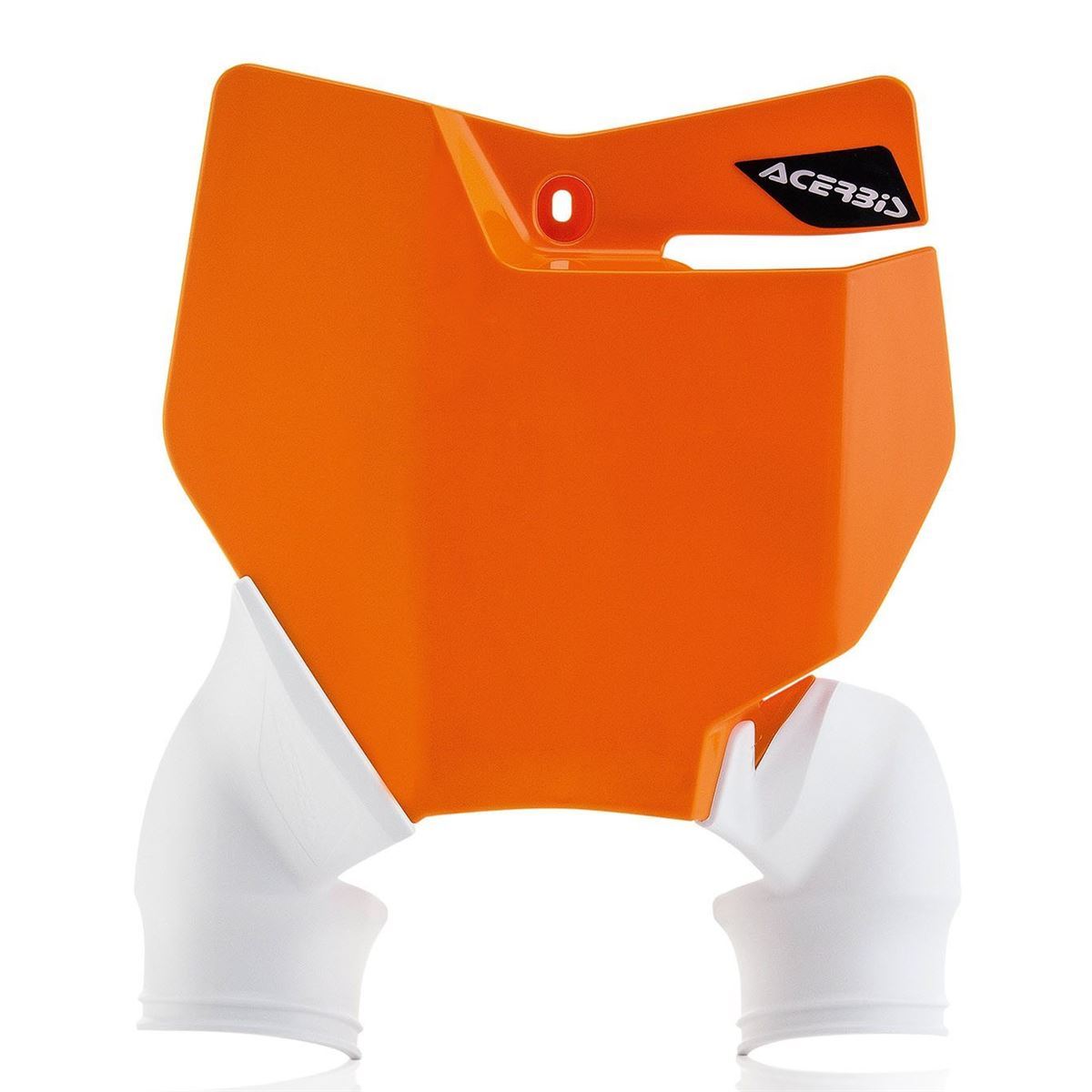 Acerbis — Startnummernschild RAPTOR — Husqvarna, KTM 2016-2018 (10 Modelle) – Orange/Weiß