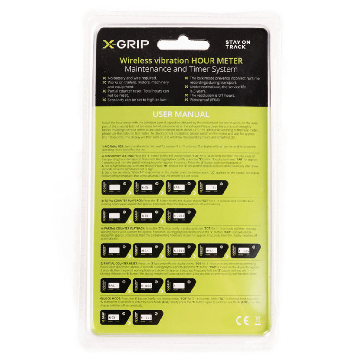 X-Grip — Stundenzähler