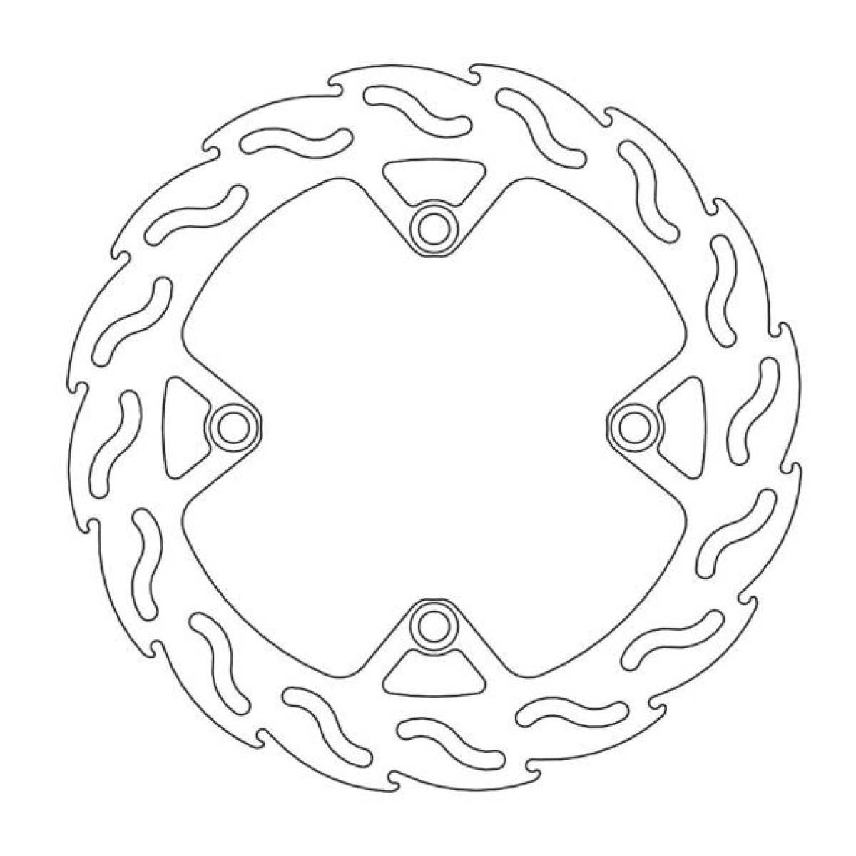 Moto Master — Flame Bremsscheibe — Husqvarna TC 250 2011-2013 / Husqvarna TE 250 2011-2013