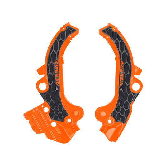 Acerbis — Rahmenschutz X-GRIP — GasGas, Husqvarna, KTM 2024-2027 (3 Modelle) – Orange/Schwarz