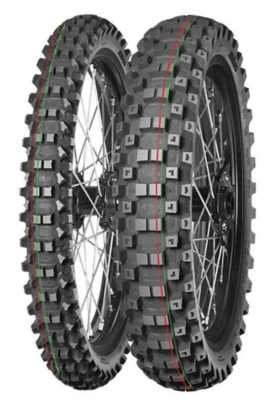 Mitas Reifen Terra Force-MX MH 110/90-19 NHS 62M TT Medium to Hard Red Green