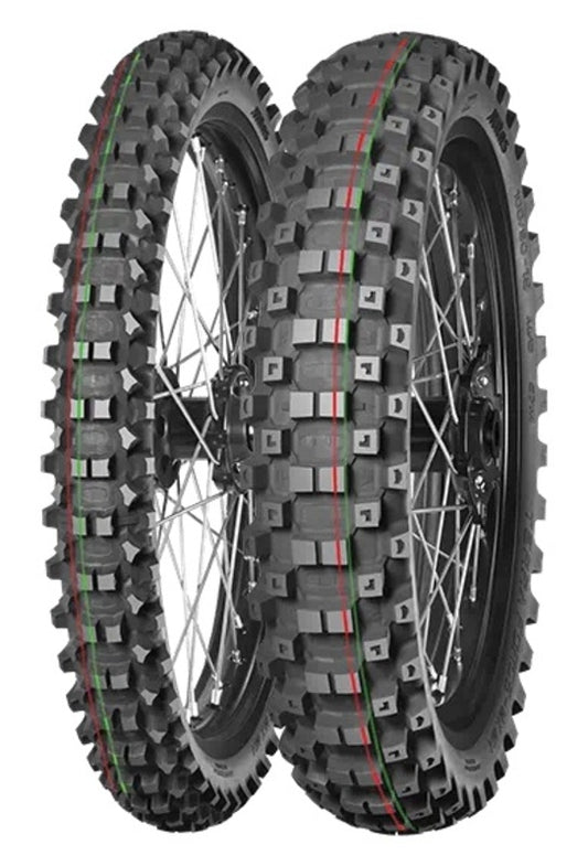 Mitas Reifen Terra Force-MX MH 110/90-19 NHS 62M TT Medium to Hard Red Green