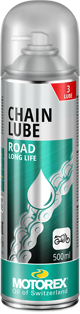 Motorex Chain Lube Road Weißes Kettenspray für Straßenmotorräder