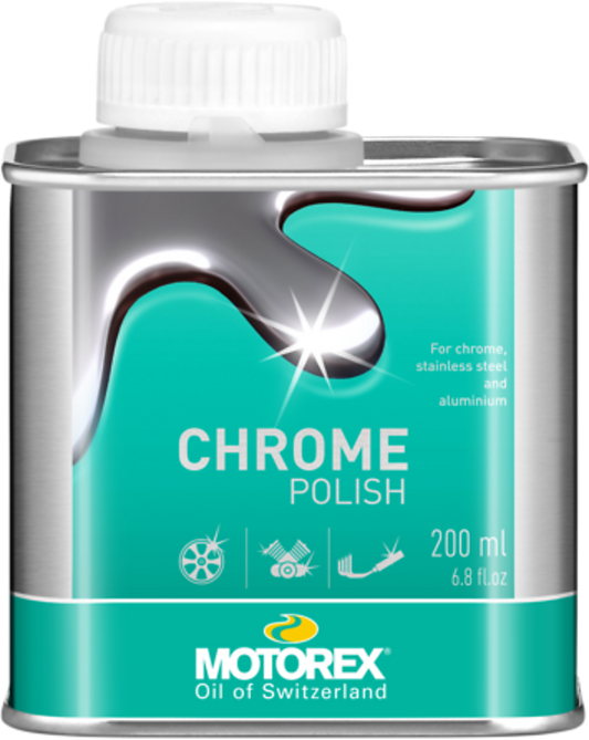 Motorex Chrome Polish Politur für Chrom, Edelstahl und Aluminium, Pflegemittel