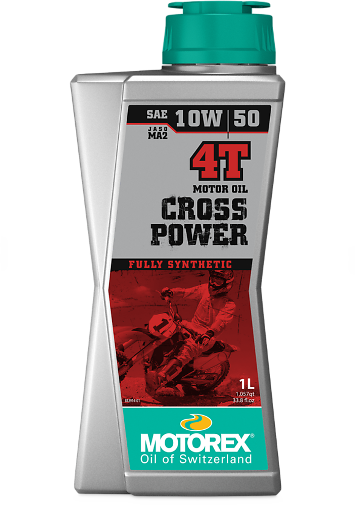 Motorex Cross Power 4T SAE 10W/50 MA2 Vollsynthetisches 4-Takt-Motoröl für Offroad