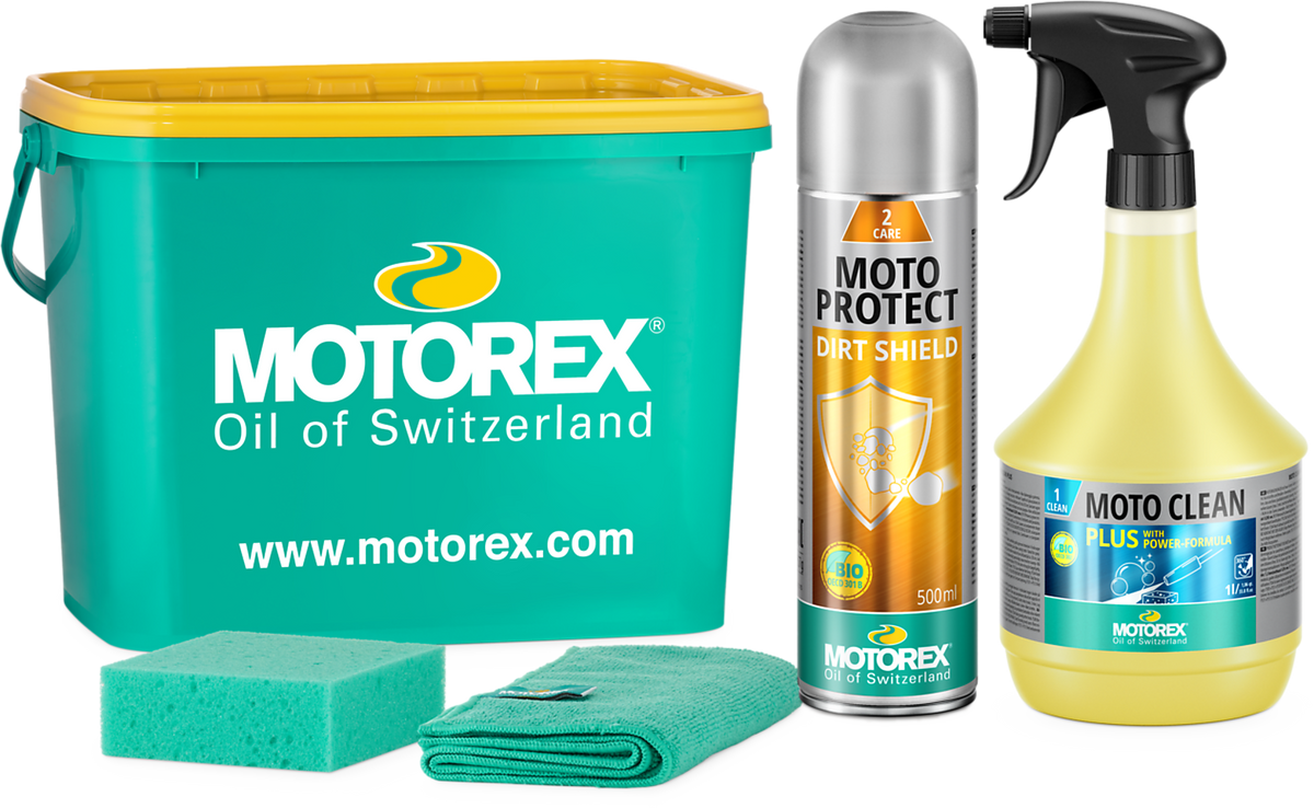 Motorex Moto Cleaning Kit Reinigungs- und Pflegeset, Reiniger