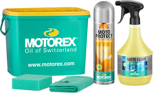 Motorex Moto Cleaning Kit Reinigungs- und Pflegeset, Reiniger