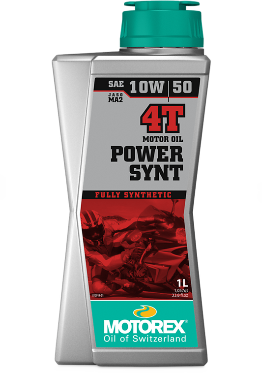 Motorex Power Synt 4T SAE 10W/50 MA2 Vollsynthetisches 4-Takt-Motoröl für Hypersport-Motoren