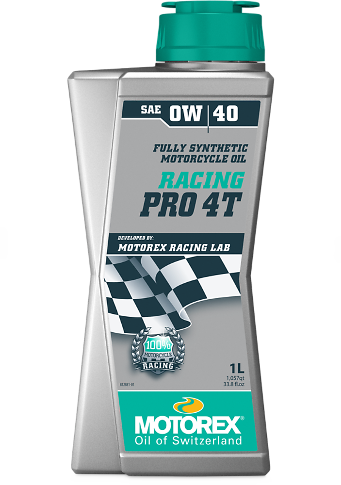 Motorex Racing Pro 4T SAE 0W/40 Vollsynthetisches Rennsportöl für Vierzylinder, Motoröl