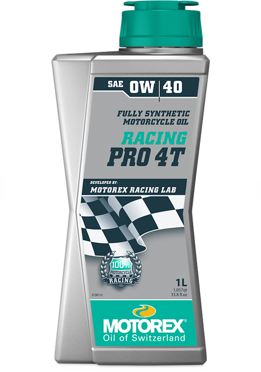 Motorex Racing Pro 4T SAE 0W/40 Vollsynthetisches Rennsportöl für Vierzylinder, Motoröl