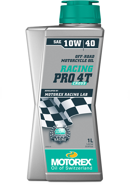 Motorex Racing Pro 4T SAE 10W/40 Cross Rennsportöl für 4-Takt-Motocrosser, Motoröl