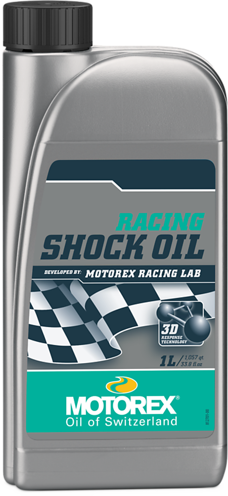 Motorex Racing Shock Oil 1 Liter Flasche, Dämpferöl für Motorrad-Stoßdämpfer