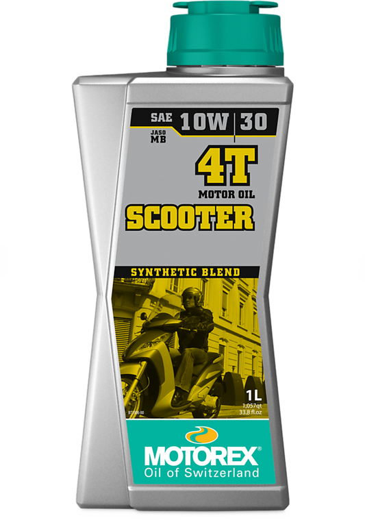 Motorex Scooter 4T SAE 10W/30 JASO MB Synthetisches Rolleröl für den Stadtverkehr, Motoröl