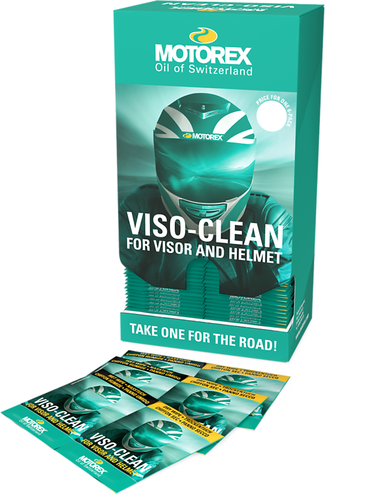 Motorex Viso Clean Reinigungstücher für Visier und Windschild, Reiniger