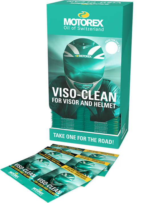 Motorex Viso Clean Reinigungstücher für Visier und Windschild, Reiniger