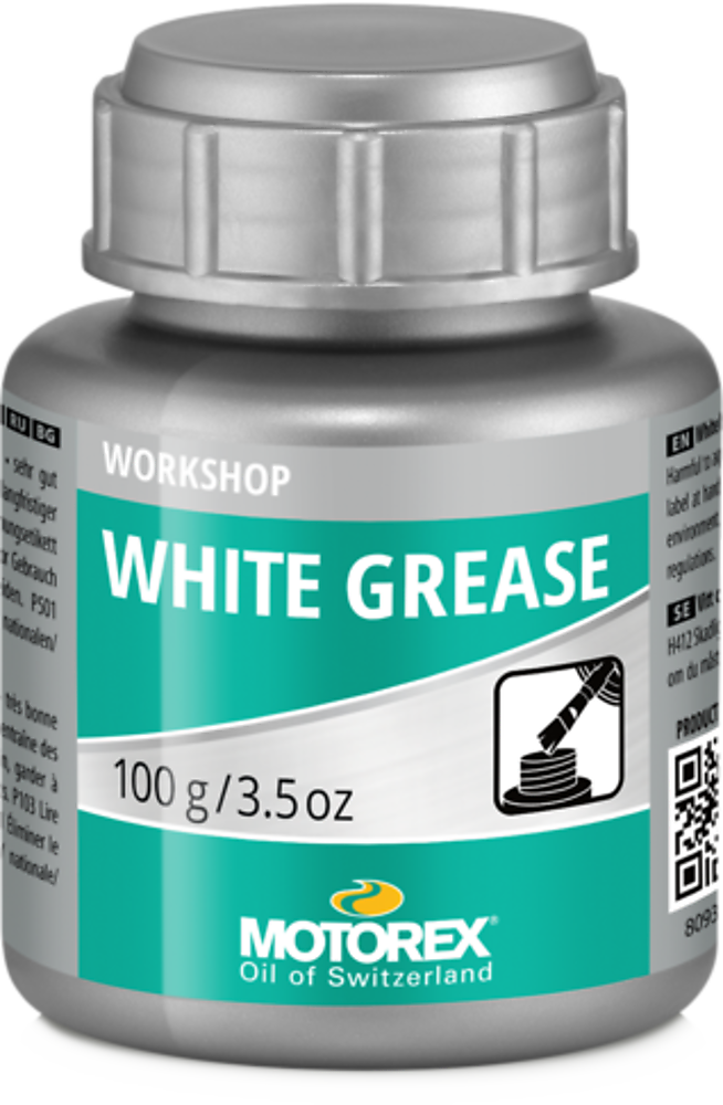 Motorex White Grease Weißes Lithiumfett für Rad-, Pedal- und Wälzlager