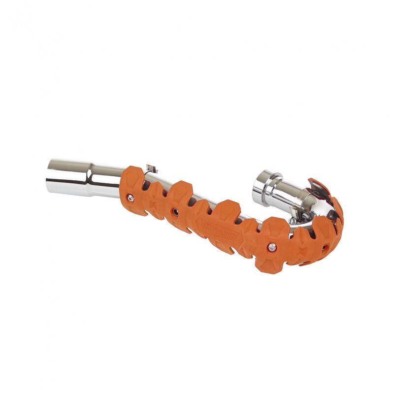 Polisport Krümmerschutz kurz Orange, Auspuffschutz