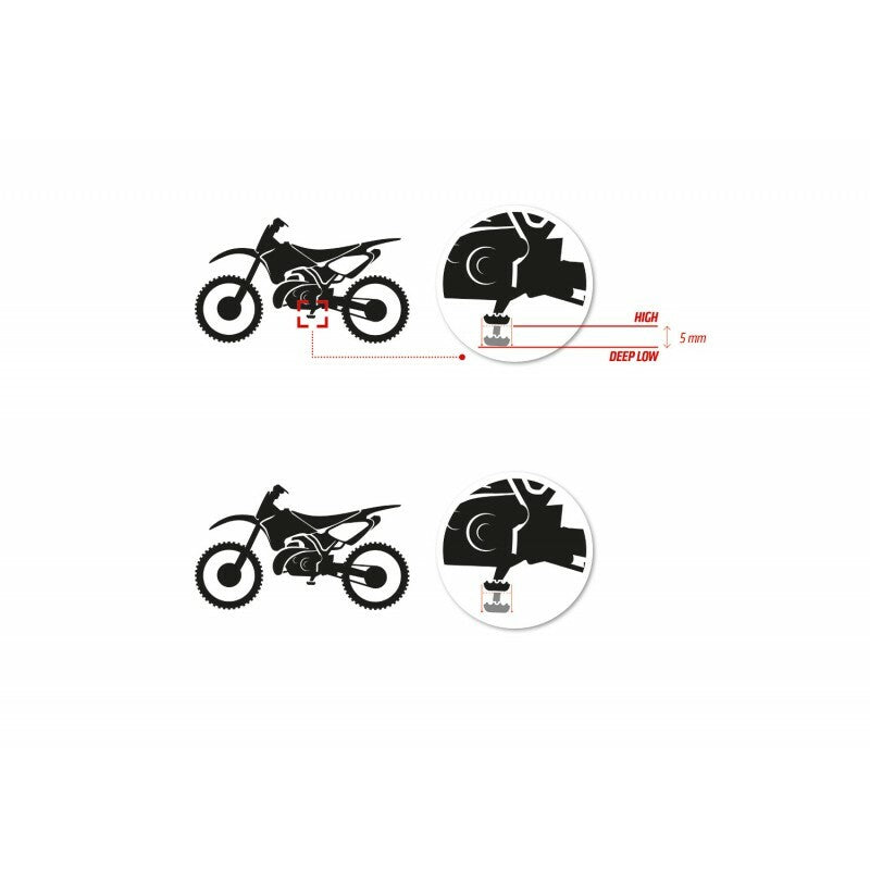 S3 Curve High Fußrasten schwarz KTM/Husqvarna - ESK-990-H-B