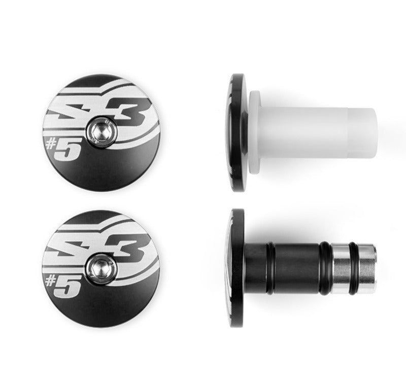 S3 End 5 Lenkerenden Ø12mm schwarz - HA-END5-12-B