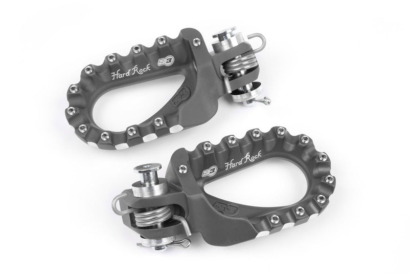S3 Hard Rock Enduro Fußrasten Aluminium titan - ESK-494-T