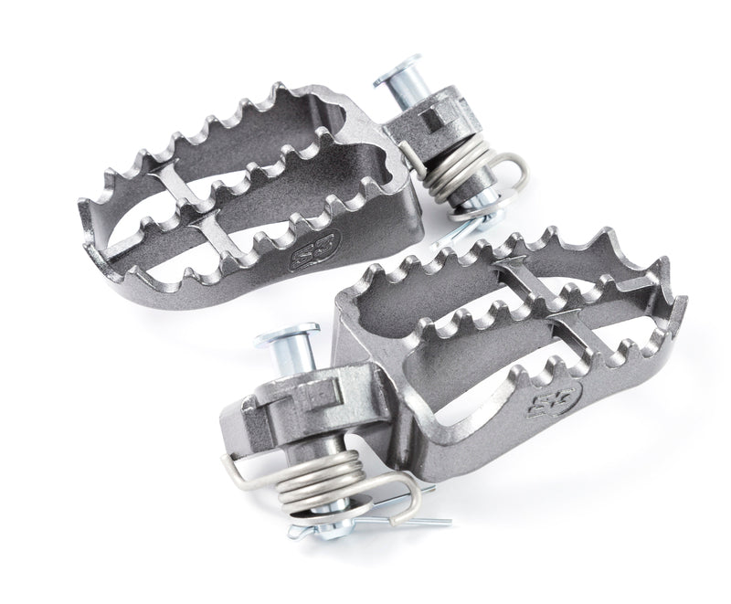 S3 Hard Rock Enduro Fußrasten Stahl titan - ESK-569-T
