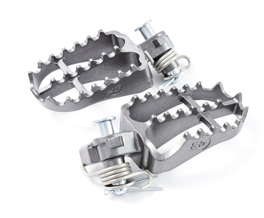S3 Hard Rock Enduro Fußrasten Stahl titan - ESK-569-T