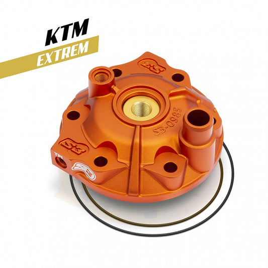 S3 Power Zylinderkopf & Einsatz-Kit Hohe-Verdichtung - Orange KTM/Husqvarna - PWR-985TPI-300-O