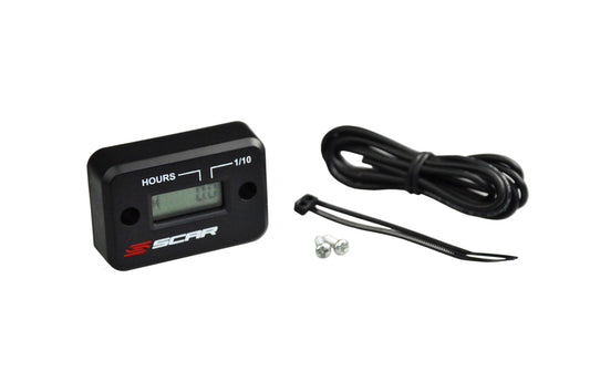 Scar Racing Betriebsstundenzähler SCAR kabelgebunden mit Klett