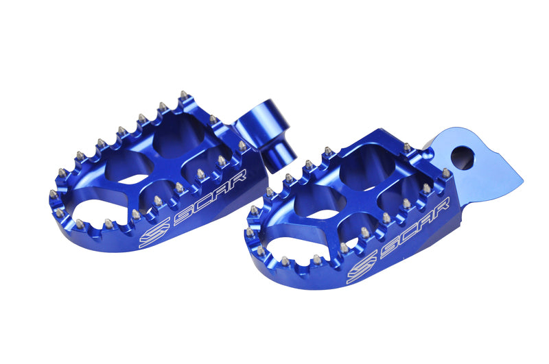 Scar Racing blaue Fußrasten Scar-EVO