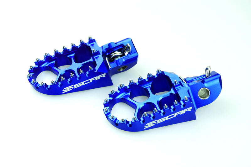 Scar Racing Fußraste Scar Evolution Blau, Fußrasten
