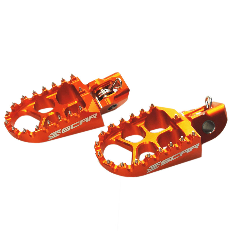 Scar Racing Fußraste Scar Evolution Orange, Fußrasten