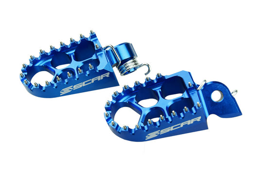 Scar Racing Fußrasten Evolution blau SCAR