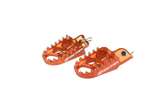 Scar Racing Fußrasten Evolution orange SCAR