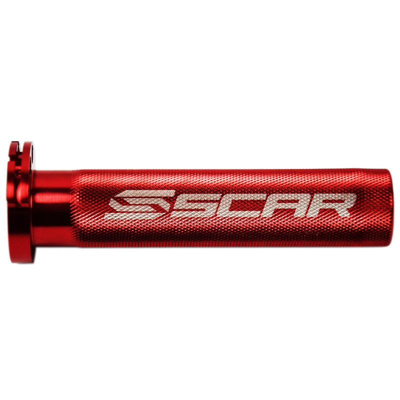 Scar Racing Gasgriffhülse Aluminium mit Kugellager rot, Griffe