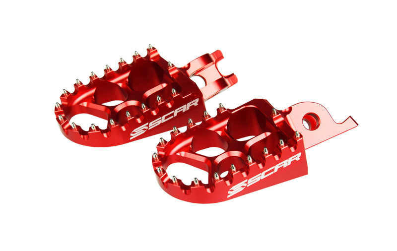 Scar Racing rote Fußrasten Scar-EVO