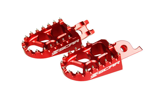 Scar Racing rote Fußrasten Scar-EVO