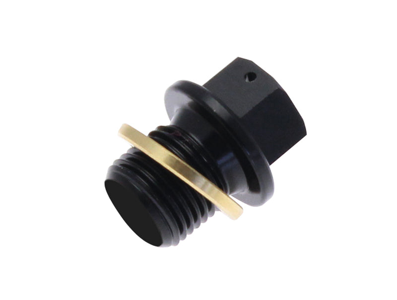 Tecnium Ablassschraube, Aluminium schwarz M12x1,25x14 89306005, Motorteile