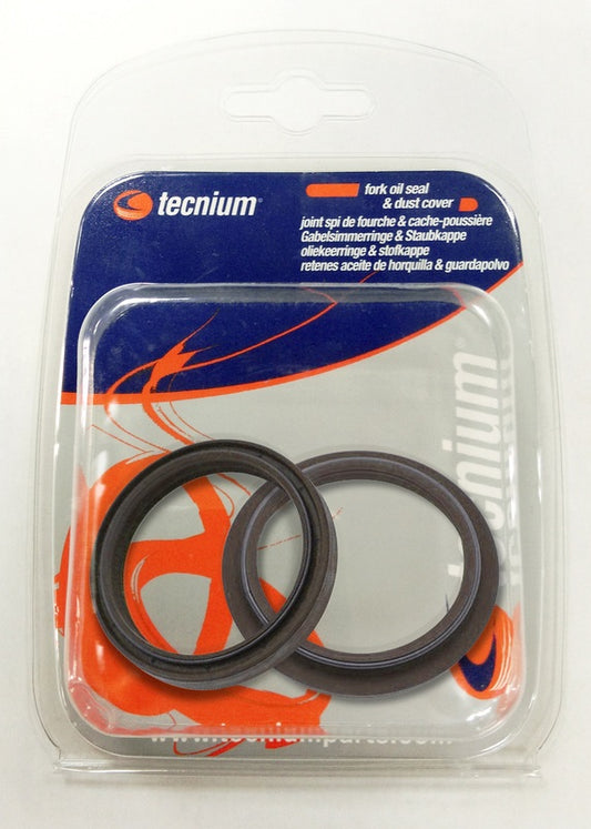 Tecnium Blue Label Gabelsimmerringesatz mit Staubkappen, Showa 49mm 772714