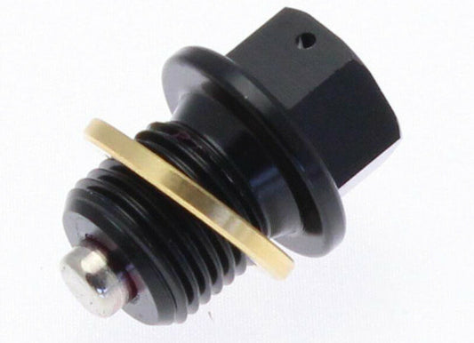 Tecnium Magnetische Ablassschraube, Aluminium schwarz M10x1,25x14 891632, Motorteile