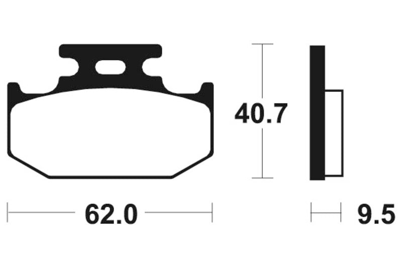 Tecnium MX/ATV Sintermetall Bremsbeläge MO148