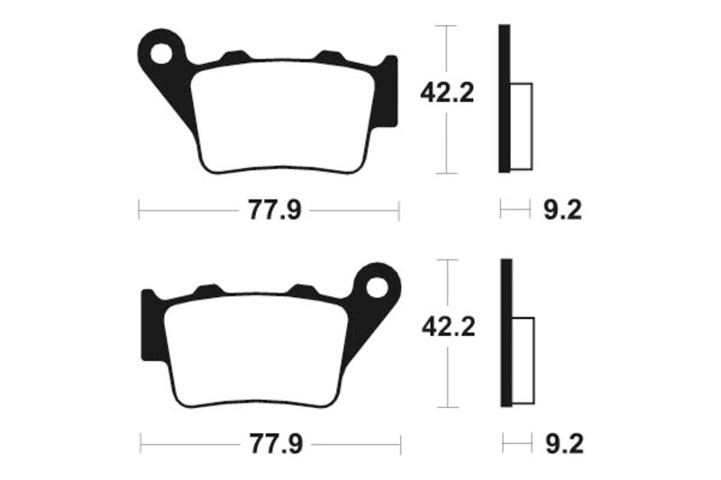 Tecnium MX/ATV Sintermetall Bremsbeläge MO175