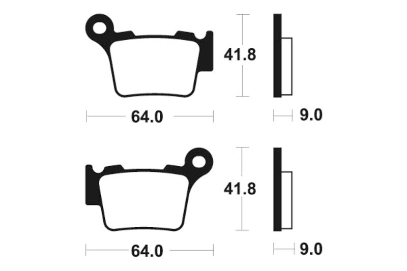 Tecnium Racing MX/ATV Sintermetall Bremsbeläge MOR291