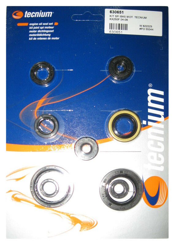 Tecnium Satz Motor-Simmerringe 630651, Dichtungssatz
