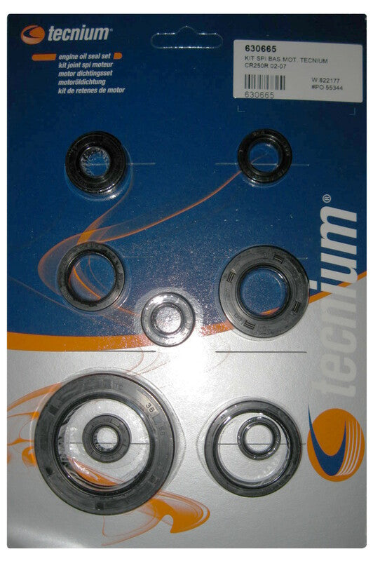 Tecnium Satz Motor-Simmerringe Honda CR 250 R 2002-2004, Dichtungssatz