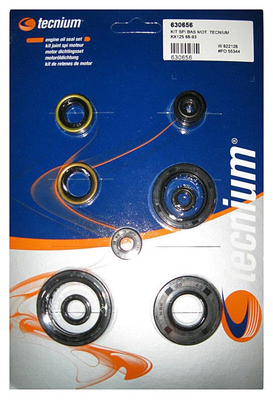 Tecnium Satz Motor-Simmerringe Kawasaki KX 85 2001-2005, Dichtungssatz