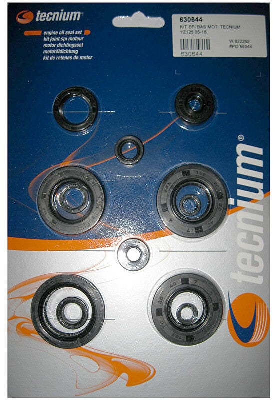 Tecnium Satz Motor-Simmerringe Yamaha YZ 125 2005-2006, Dichtungssatz